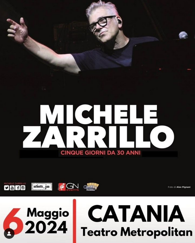 MICHELE ZARRILLO il 5 maggio PALERMO Teatro Al Massimo - 6 maggio CATANIA T. Metropolitan